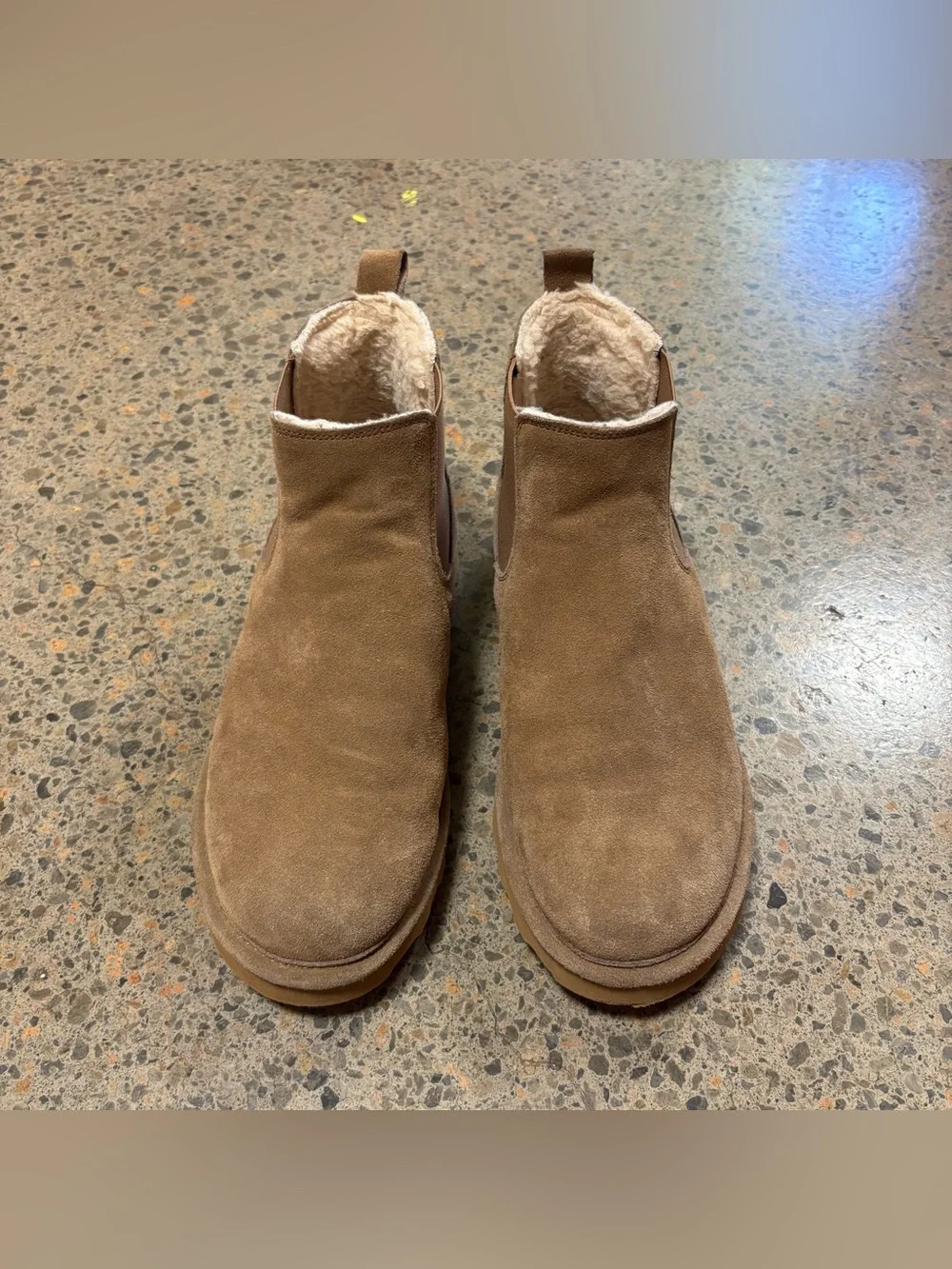 BearPaw Marcus Slip On Boots (Mens 10) Winter, Fall, Ugg, Tan, Khaki, Brown